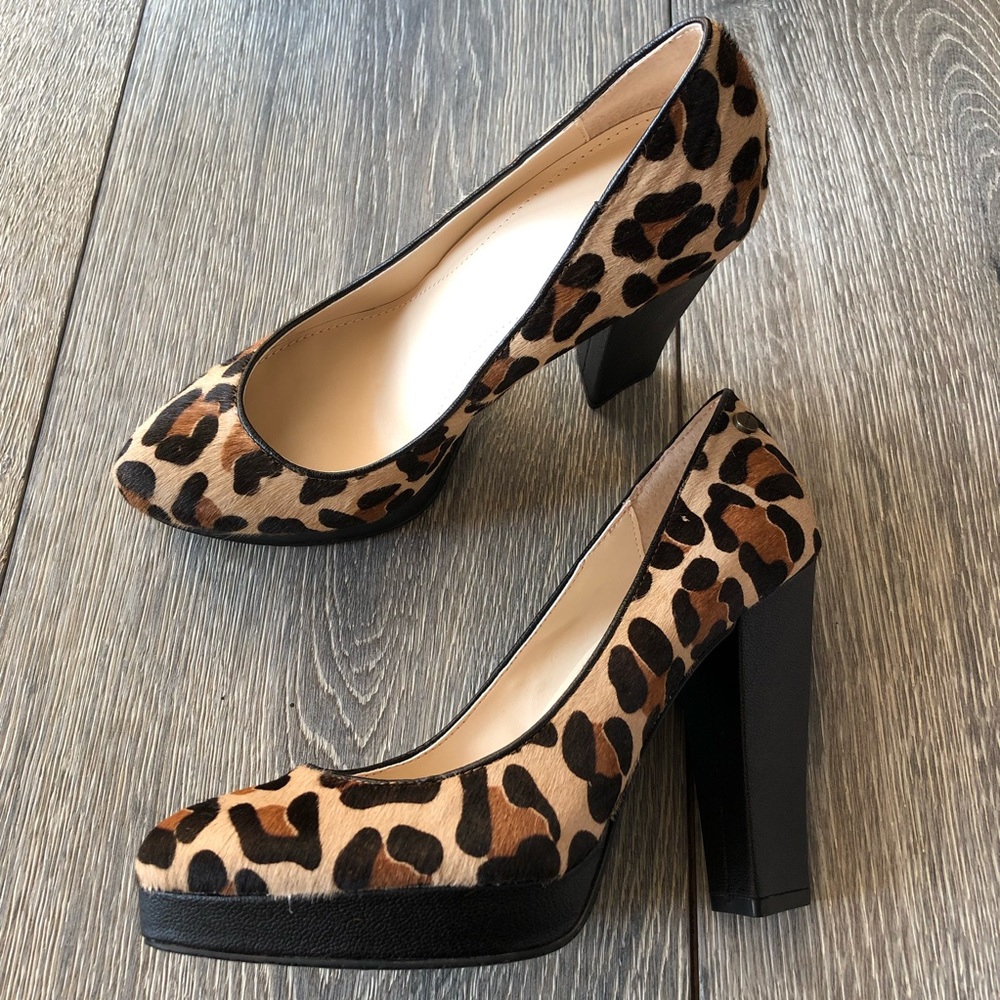 Calvin Klein Emmy Leopard Print Pumps